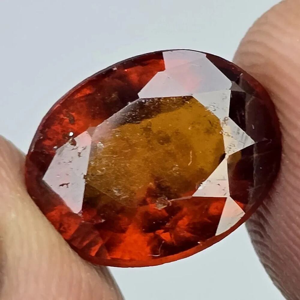 Natural Hessonite Garnet, 4.31 ct, Oval Cut, 11x9mm, Untreated